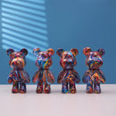 Cute Resin Bear Figurine – Art Sculpture Ornament for Home, Office & Living Room Decor