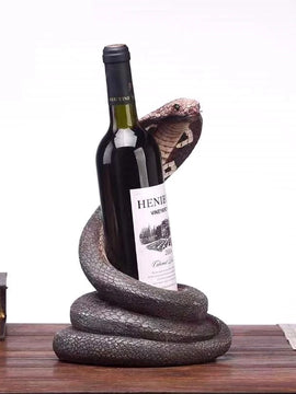 Wine Holder With Cobra Statue Of Resin Decorative Bar Drinkware For Party