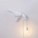 Lucky Bird Crow Resin Wall Lamp – LED Decorative Wall Light for Bedroom and Living Room Home Decoration
