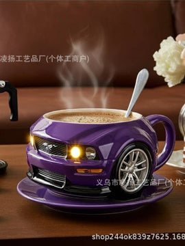 Mustang Horse Stainless Steel Coffee Mug – Durable Resin-Coated Cup for Office, Home & Gift Use