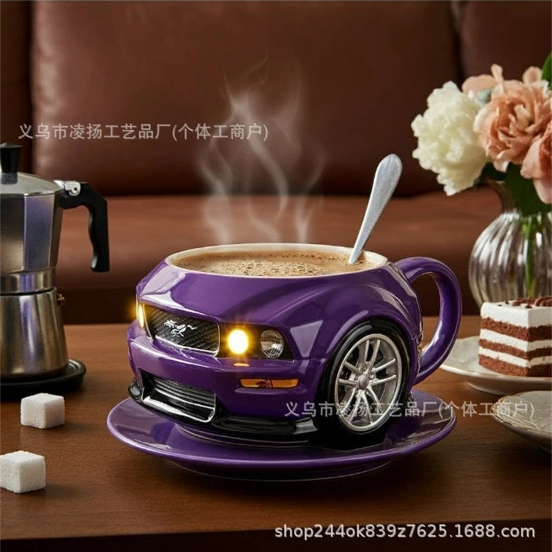 Mustang Horse Stainless Steel Coffee Mug – Durable Resin-Coated Cup for Office, Home & Gift Use