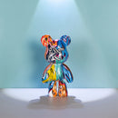 Cute Resin Bear Figurine – Art Sculpture Ornament for Home, Office & Living Room Decor