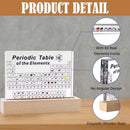 Acrylic Periodic Table of Elements – Real Sample Collection Display for Students, Teachers & Science Lovers