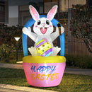 Easter Bunny Decoration for Home Outdoor Infalatable Rabbit Decor Party Garden Decor DIY Ornament with LED Light