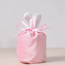 10Pcs/lot Easter Bunny Rabbit Bags Ears Velvet Bag Gift Box Sugar Box Wedding Candy Box Creative Cute Easter Decor Mixed Colour