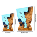 Resin Table Light Seabed Exploration Organism – Deep Sea Diver Night Light with 2 Divers for Home Office