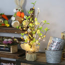 45cm Easter Egg Decoration Tree Branch Easter Deco Colorful Painting Flower Fake Plant Wedding Home Office Party 