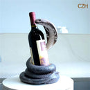 Wine Holder With Cobra Statue Of Resin Decorative Bar Drinkware For Party