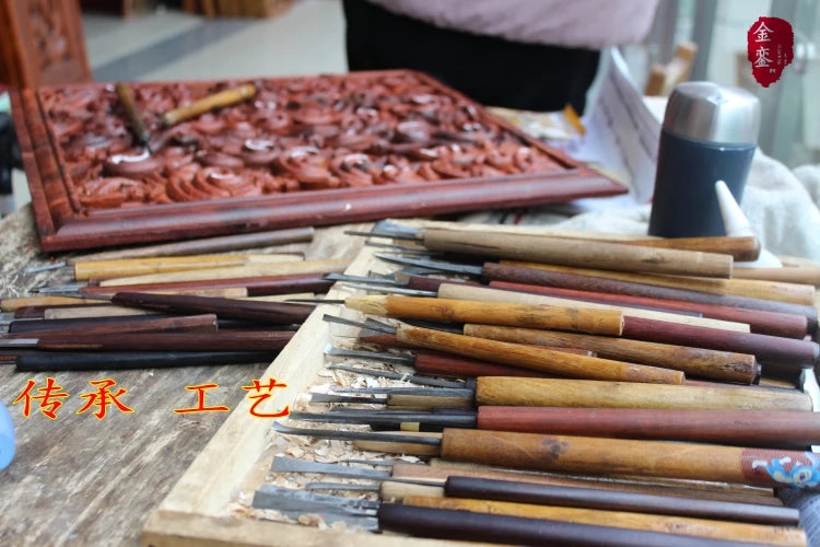 Handcrafted Camphor Wood Carving Wall Art – Chinese Classical Hollow Design for Elegant Home Decoration