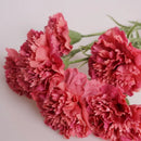 Artificial Flowers of 10Pcs High-end Moisturizing Carnation with Real Touch for Mother's Day Flowers Bouquet Wedding Gift or Table Decor