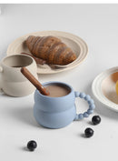 Cute Creative Ceramic Coffee Mug in Handmade Nordic Design 250ml for Breakfast Milk Cup Home Decor Art and as Gifts
