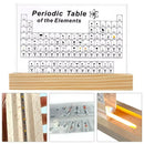 Acrylic Periodic Table of Elements – Real Sample Collection Display for Students, Teachers & Science Lovers