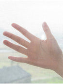 White Magnetic Screen Door – Mosquito Proof Diamond Mesh Curtain with Self-Adhesive Design