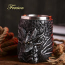 Medieval Dragon Resin Stainless Steel Mug As Coffee Cup Or Tea Mug