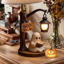 3D Resin Ghost Reading Lantern – Cute Halloween Ghost Night Light for Indoor Home Decor
