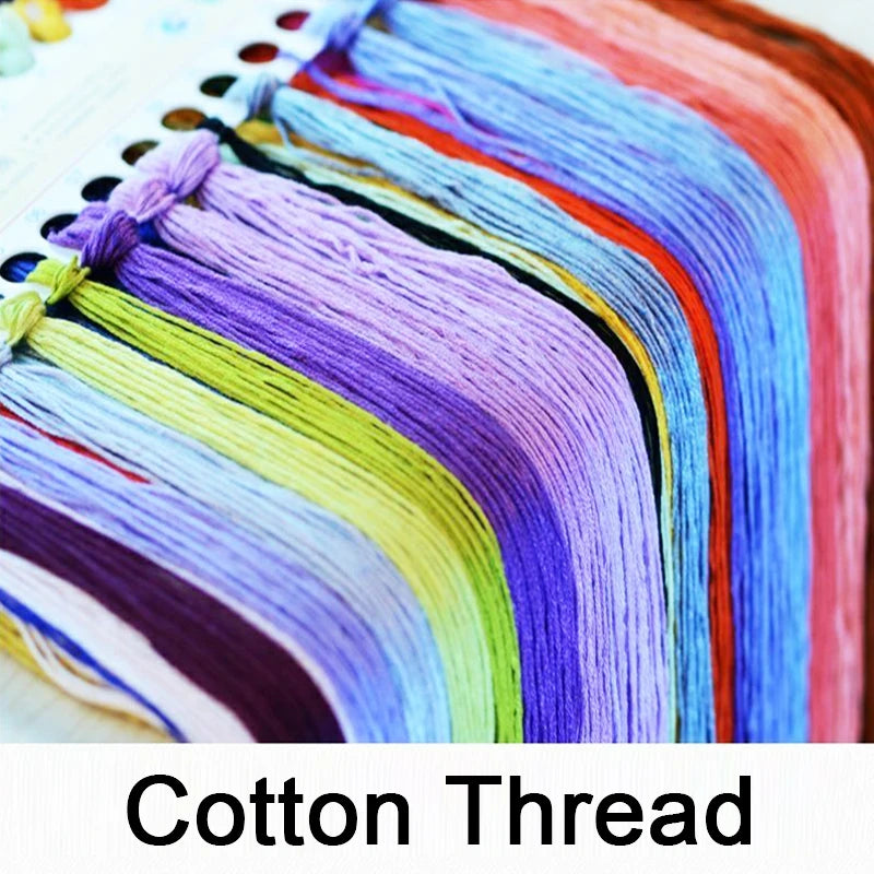 Pine Tree Guest Greeting Cross Stitch Kit Complete DIY Embroidery Craft for Wall Art