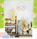 45cm Easter Egg Decoration Tree Branch Easter Deco Colorful Painting Flower Fake Plant Wedding Home Office Party 