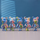 Cute Resin Bear Figurine – Art Sculpture Ornament for Home, Office & Living Room Decor