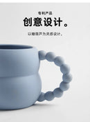 Cute Creative Ceramic Coffee Mug in Handmade Nordic Design 250ml for Breakfast Milk Cup Home Decor Art and as Gifts