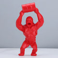 Modern Gorilla Resin Figurine – Creative Lift the Bucket Sculpture for Living Room & Tabletop Decor