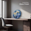 Blue Marble Earth Globe LED Clock – Digital Wall Clock for Bedroom, Home Decor, Electric Desk Display