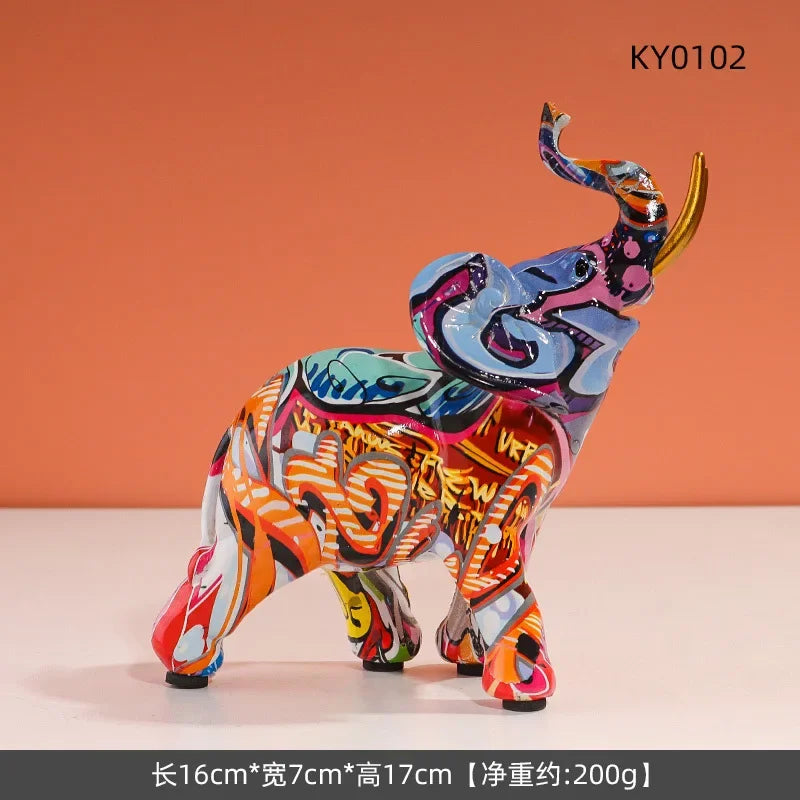 Creative Resin Bull Statue – Nordic Style Ox Figurine for Office Desk & Living Room Decor