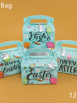 StoBag Easter Party Gift Packaging Protable Box Decorationg Candy Cake Cookies Chocolate Snack Toy Desserts For Meeting Suppily