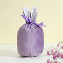 10Pcs/lot Easter Bunny Rabbit Bags Ears Velvet Bag Gift Box Sugar Box Wedding Candy Box Creative Cute Easter Decor Mixed Colour