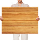 Teak Wood Cutting Board Extra Large 24 Inch Reversible Cutting Board with Handle