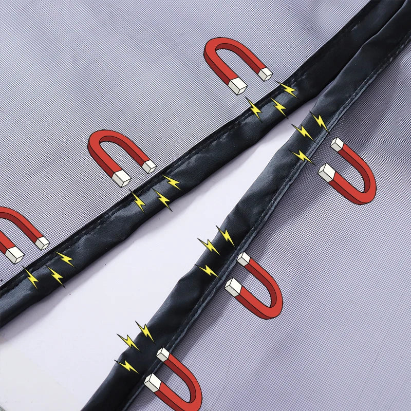 Adjustable Magnetic Screen Door – Custom Fit Anti-Mosquito Mesh Curtain for Indoor Living Spaces