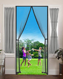 Custom Size Magnetic Door Screen – Automatic Closing Mosquito Net Curtain for Home & Kitchen