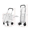 Heavy Duty Folding Utility Shopping Double Cart