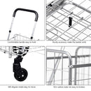 Heavy Duty Folding Utility Shopping Double Cart