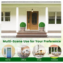 2 Pieces 15.7 Inch Artificial Boxwood Topiary Ball Tree Set