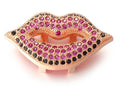 ClaudiaG Colored Stones Lips Charm