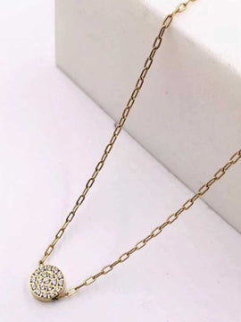 Stainless Steel Gold Sun Necklace