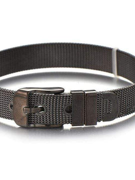 Stainless Steel Slider Bracelet -Black