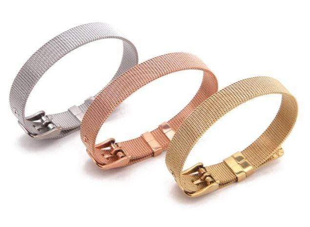 ClaudiaG Stainless Steel Slider Bracelet -Gold