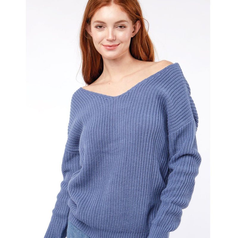 ClaudiaG Twisted Back Sweater
