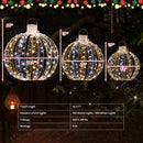 3-Piece Pre-Lit Pop up Christmas Ball Set with Warm White LED Lights