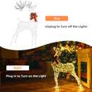 4.6 Feet Pre-Lit Christmas Reindeer with 170 Cold and Warm LED Lights
