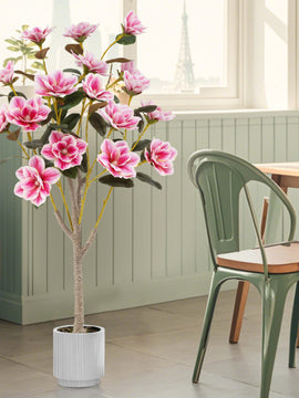 Faux Wedding Flower Plant with Elegant PEVA Leaves and Multi-branch Trunks