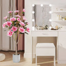 Faux Wedding Flower Plant with Elegant PEVA Leaves and Multi-branch Trunks