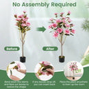 Faux Wedding Flower Plant with Elegant PEVA Leaves and Multi-branch Trunks