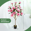 Faux Wedding Flower Plant with Elegant PEVA Leaves and Multi-branch Trunks