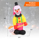 8 Feet Giant Halloween Inflatable Ghost with Built-in LED Lights and Mirror Face