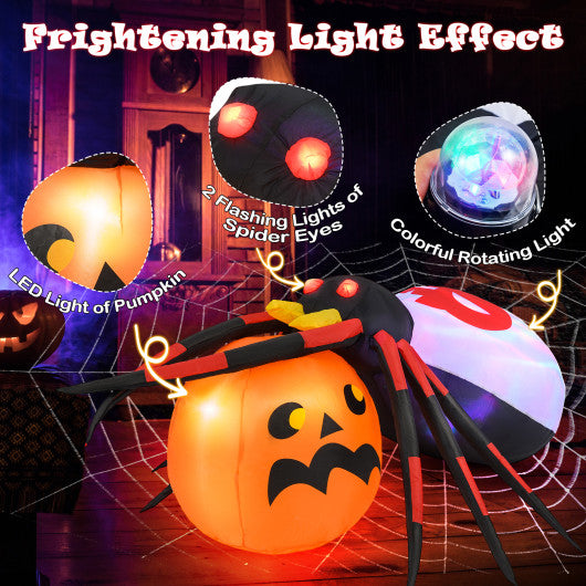 6 Feet Halloween Inflatable Blow-Up Spider