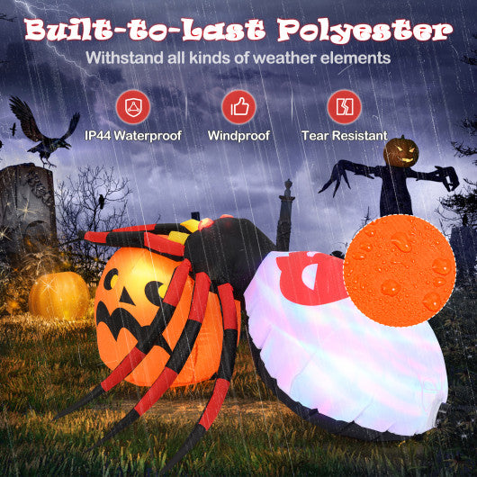 6 Feet Halloween Inflatable Blow-Up Spider