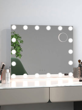 Vanity Mirror with 18 Dimmable LED Bulbs and 3 Color Lighting Modes