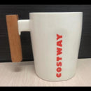 Wooden handle mug for store
